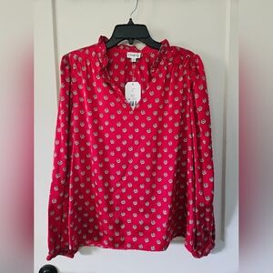 NWT Wonderly Red Blouse